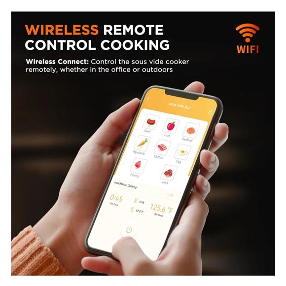 4T7 Sous Vide Precision Cooker 1100W WiFi App Control Immersion Circulator - Picture 3 of 11